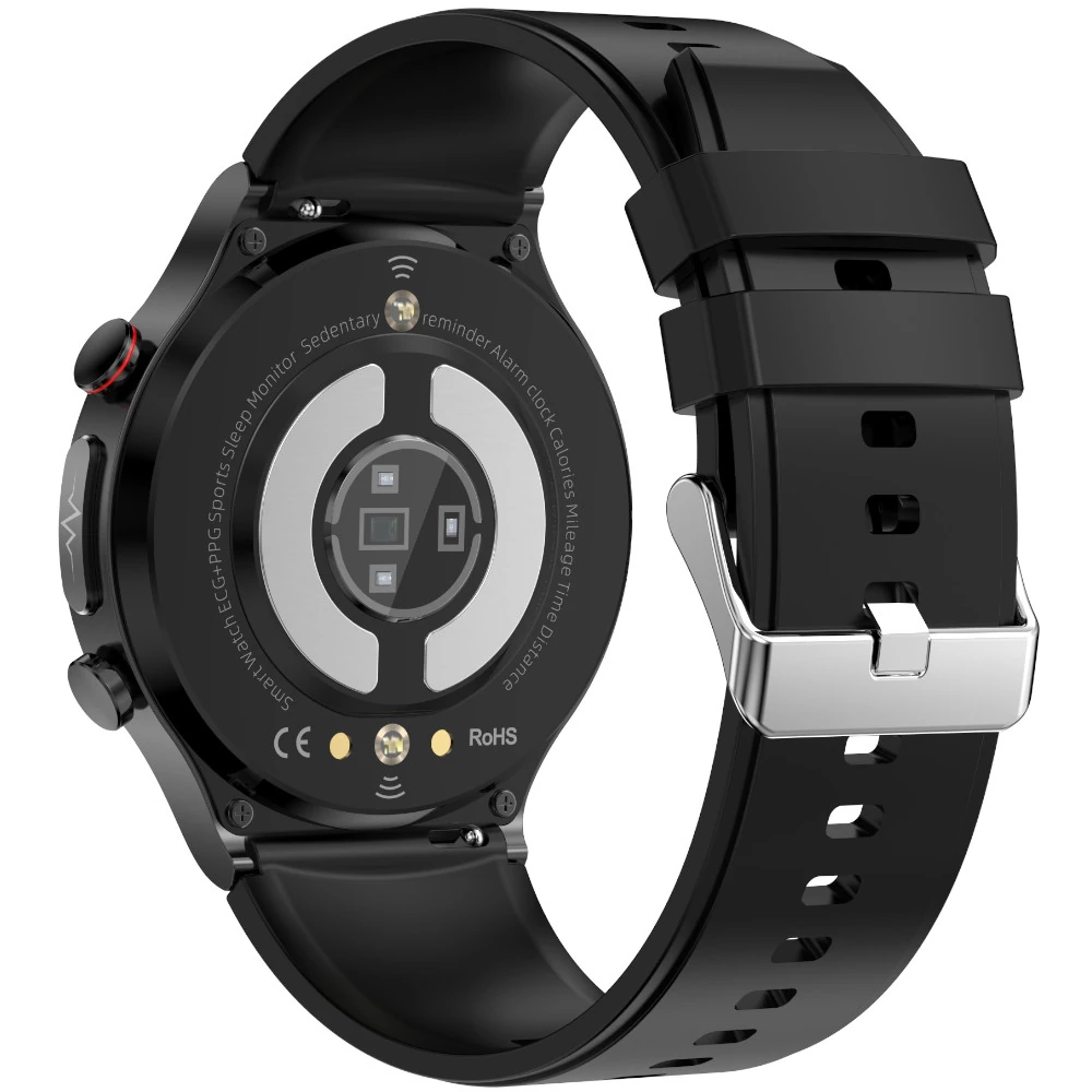 Kardiowatch Exon Health Pro Czarny Silikonowy Pasek
