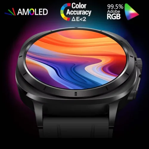 Smartwatch Kardiowatch Zegarek Kardiologiczny z Funkcją Rozmów EKG AMOLED Duzy Wyswietlacz Powiadomienia Monitor Snu