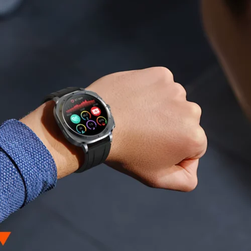 Smartwatch Kardiowatch Zegarek Kardiologiczny z Funkcją Rozmów EKG AMOLED Wyświetlacz Duży Tętno