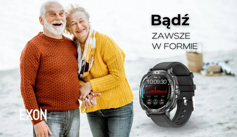 Ekskluzywne smartwatche EXON – innowacyjne funkcje zdrowotne dla każdego pokolenia.