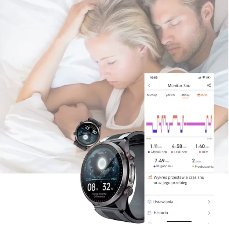 Monitor snu w kardiowatchu