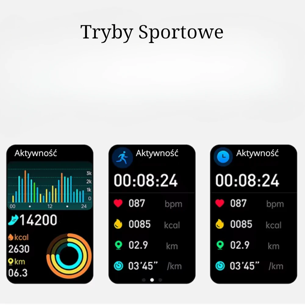 Sportowy smartwatch Kardiowatch Volt podczas treningu