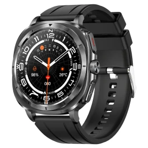 Smartwatch Kardiowatch Zegarek Kardiologiczny z Funkcją Rozmów EKG Pasek Silikonowy Czarny