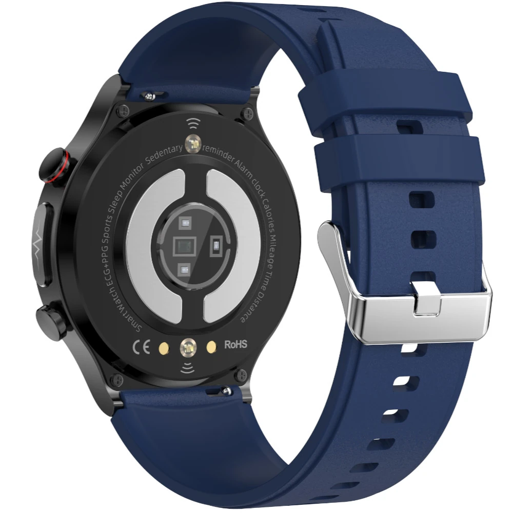 Pasek silikonowy Exon 22 mm – granatowy - obrazek 2