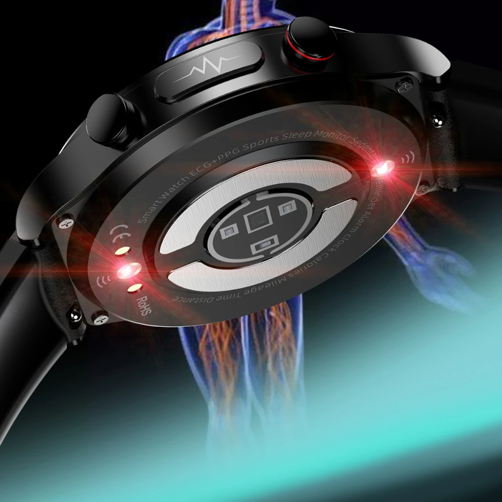 KARDIOWATCH EXON HEALTH PRO BRĄZOWY SKÓRZANY PASEK - obrazek 6