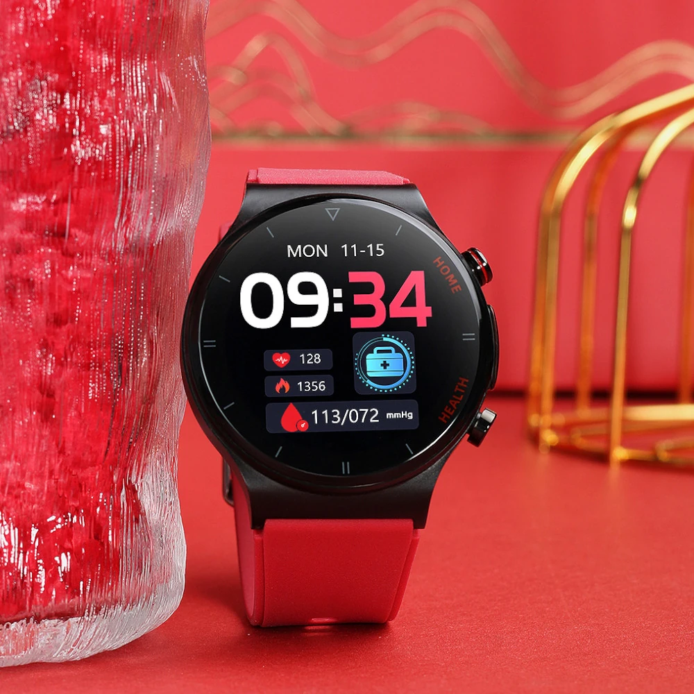 KARDIOWATCH EXON HEALTH PRO CZERWONY SILIKONOWY PASEK - obrazek 5