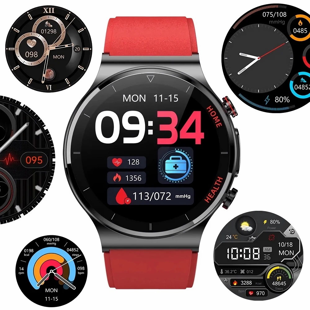 KARDIOWATCH EXON HEALTH PRO BRĄZOWY SKÓRZANY PASEK - obrazek 13