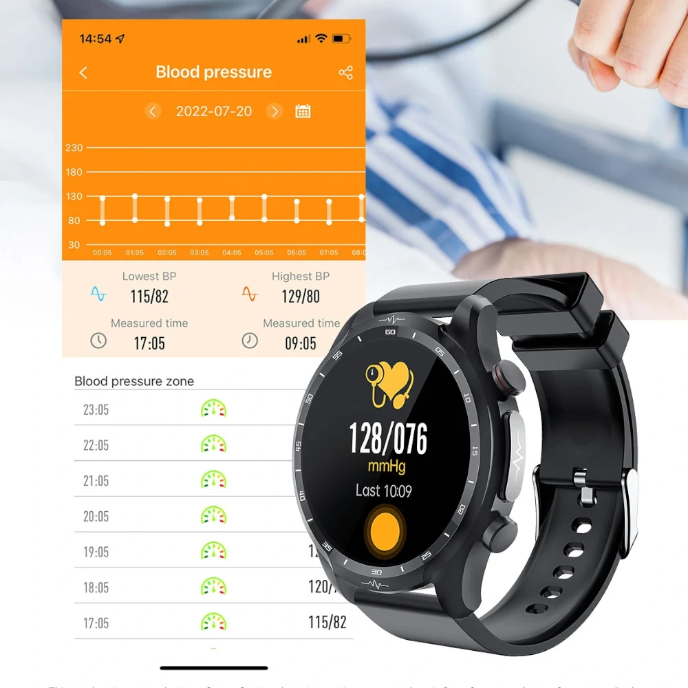 KARDIOWATCH EKG EXON MEDICAL CZERWONY PASEK - obrazek 8