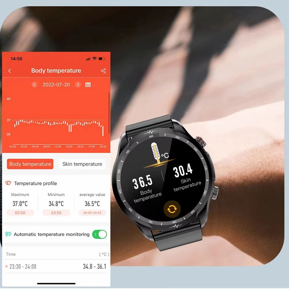 KARDIOWATCH EKG EXON MEDICAL CZERWONY PASEK - obrazek 2