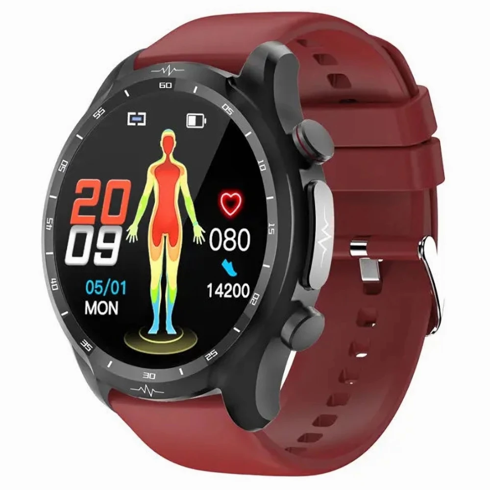 KARDIOWATCH EKG EXON MEDICAL CZERWONY PASEK