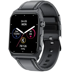 Kardiowatch Exon Pulse Czarny Pasek Skórzany -1