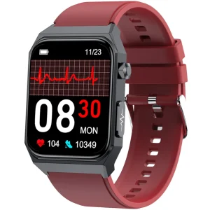 Kardiowatch Exon Pulse Czerwony Pasek Silikonowy -1