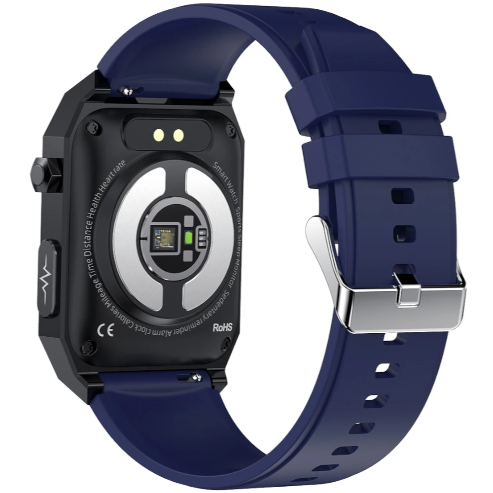 Pasek silikonowy Exon 22 mm – granatowy - obrazek 3