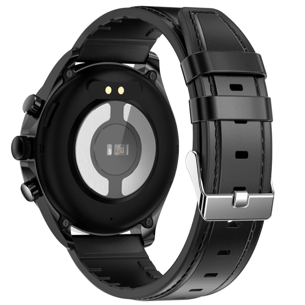 Kardiowatch Exon Vital Czarny Skórzany -4