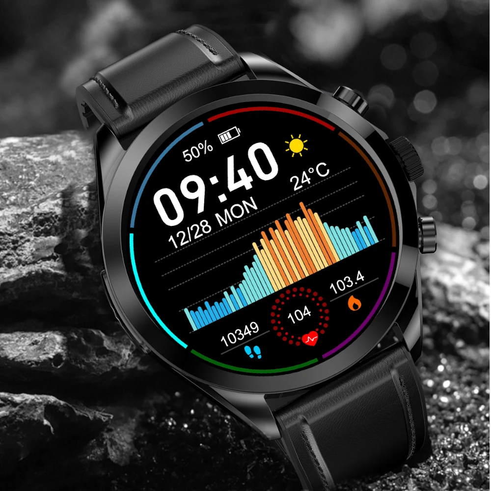 KARDIOWATCH EKG EXON VITAL CZARNY SKÓRZANY - obrazek 5