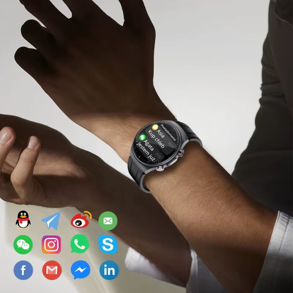 Powiadomienia na ekranie zegarka Exon Corinex