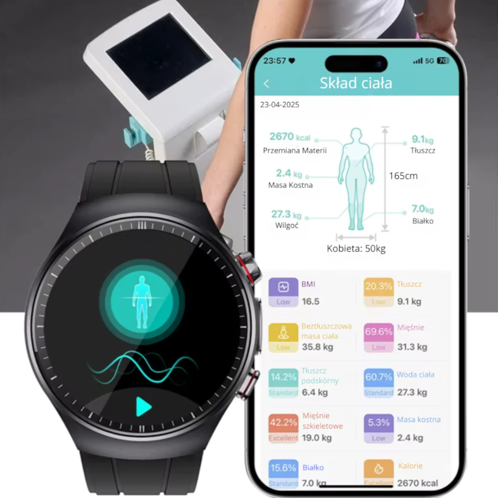 Zegarek Corinex sparowany z telefonem