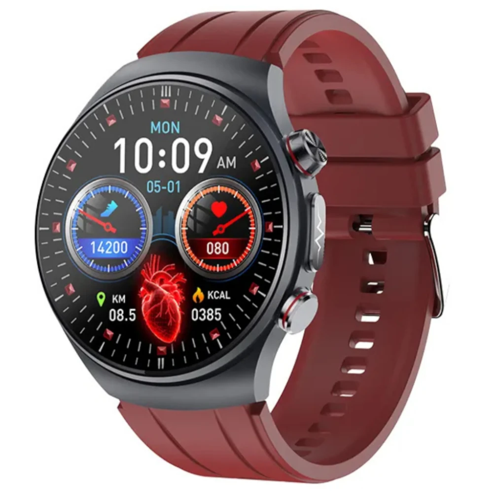 Kardiowatch Corinex z sportowym czerwonym paskiem