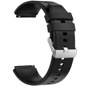PASEK SILIKONOWY CZARNY EXON 22MM