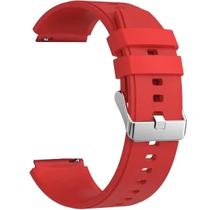 PASEK SILIKONOWY CZERWONY EXON 22MM