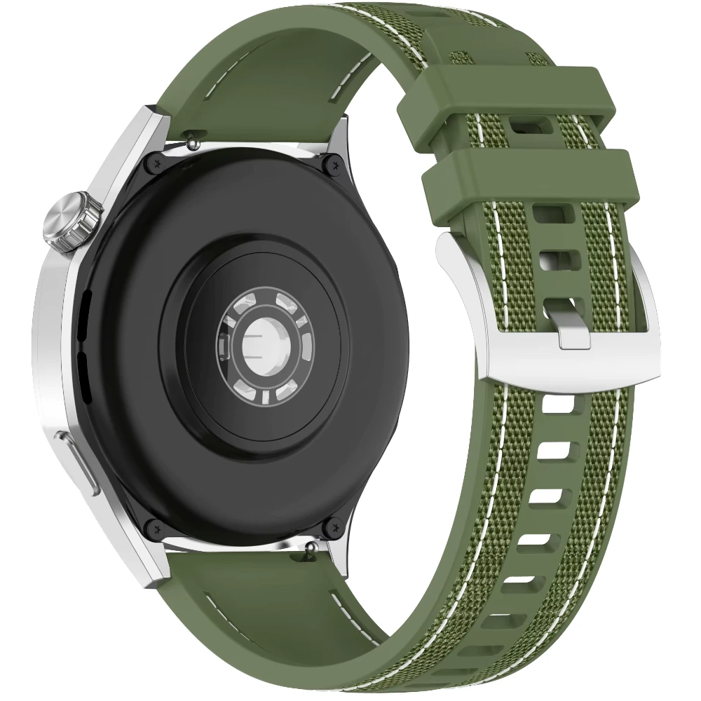 PASEK SILIKONOWY ZIELONY EXON 22MM - obrazek 3