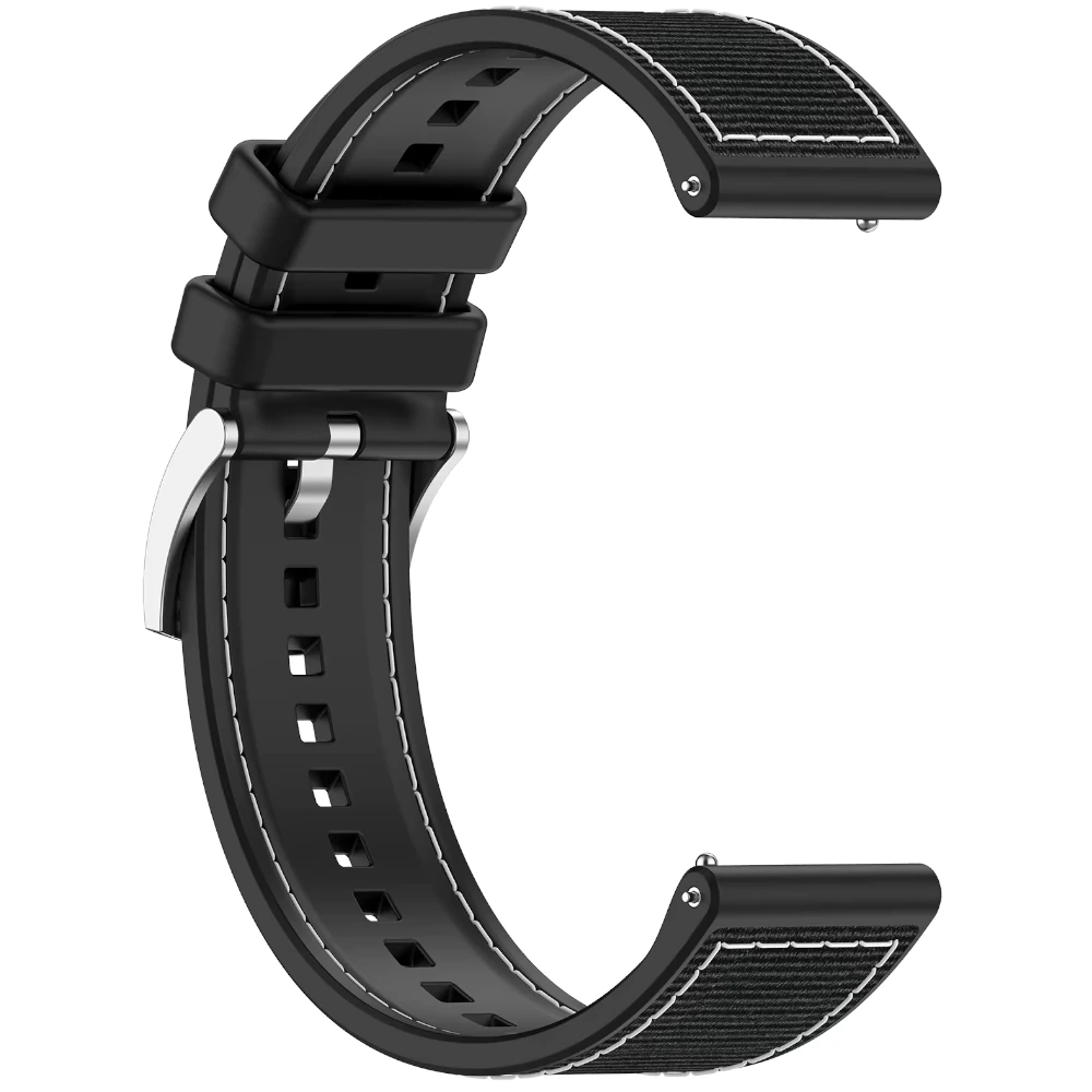 Pasek silikonowy Exon 22 mm – czarny - obrazek 2