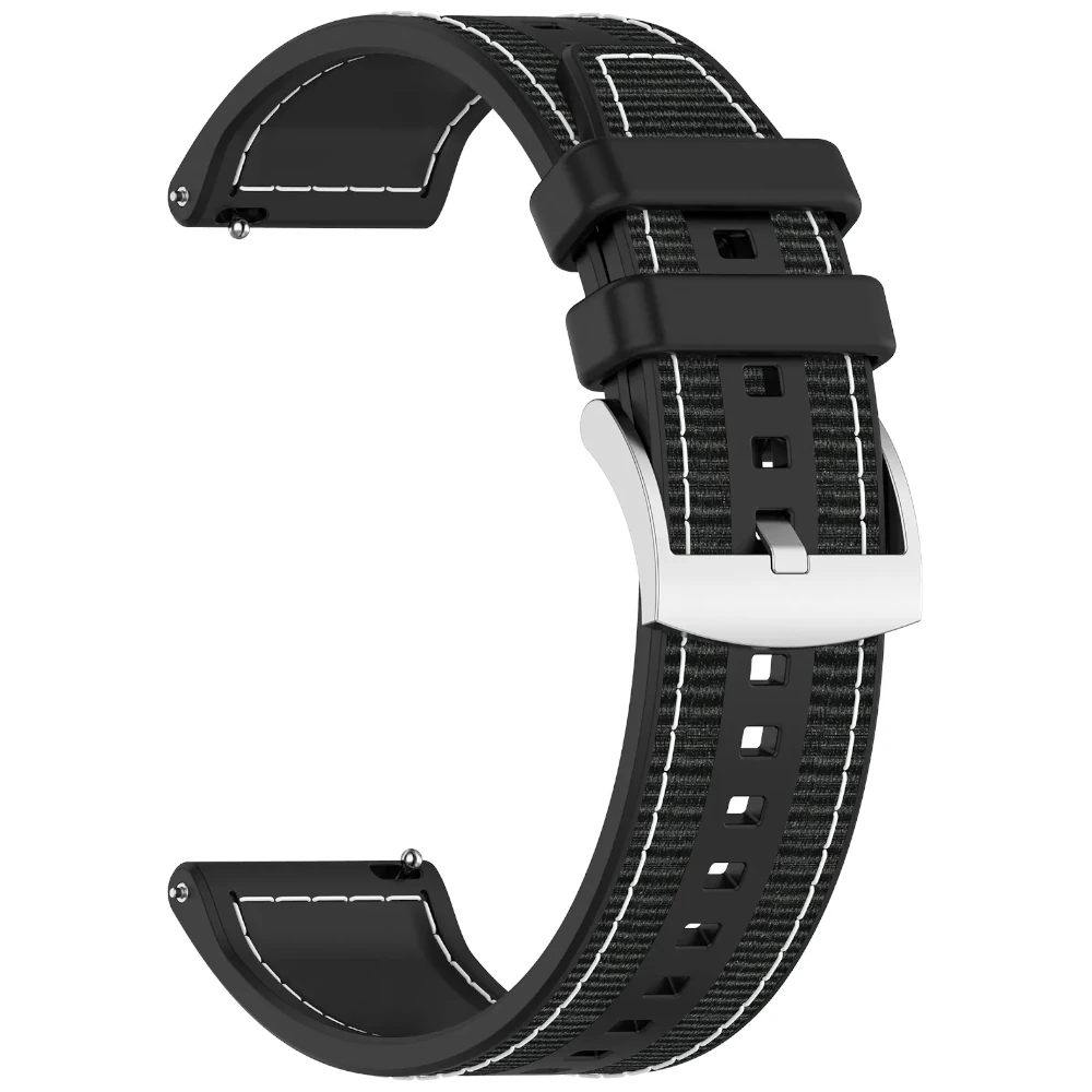 Pasek silikonowy Exon 22 mm – czarny