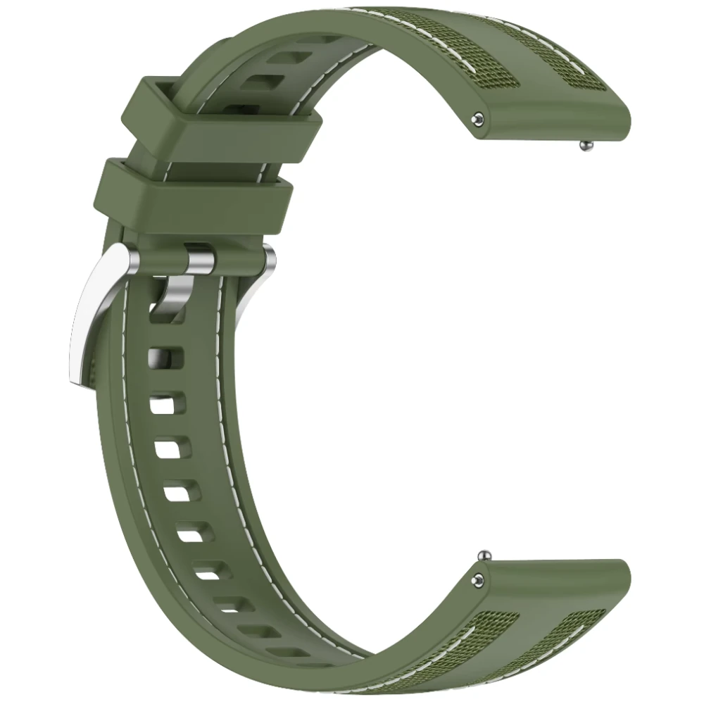 PASEK SILIKONOWY ZIELONY EXON 22MM - obrazek 2