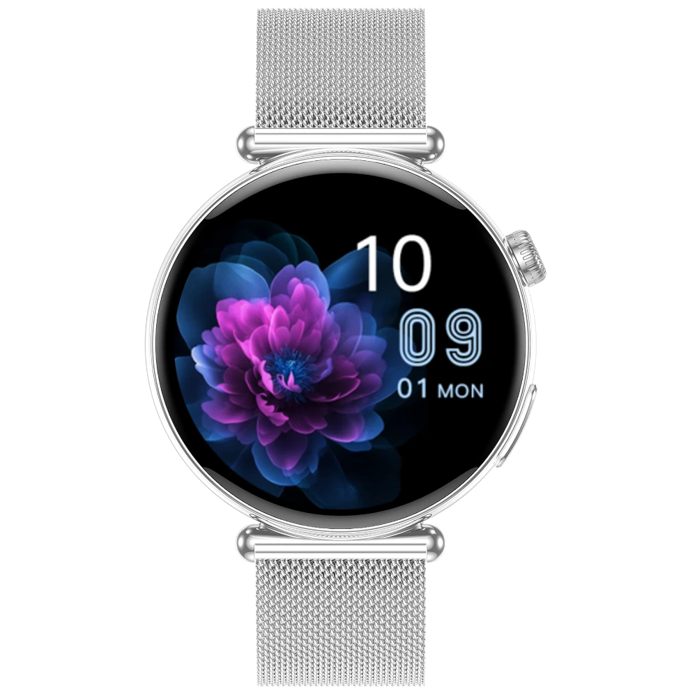 Kardiowatch Exon Lumina smartwatch kobiecy na srebrnej bransolecie