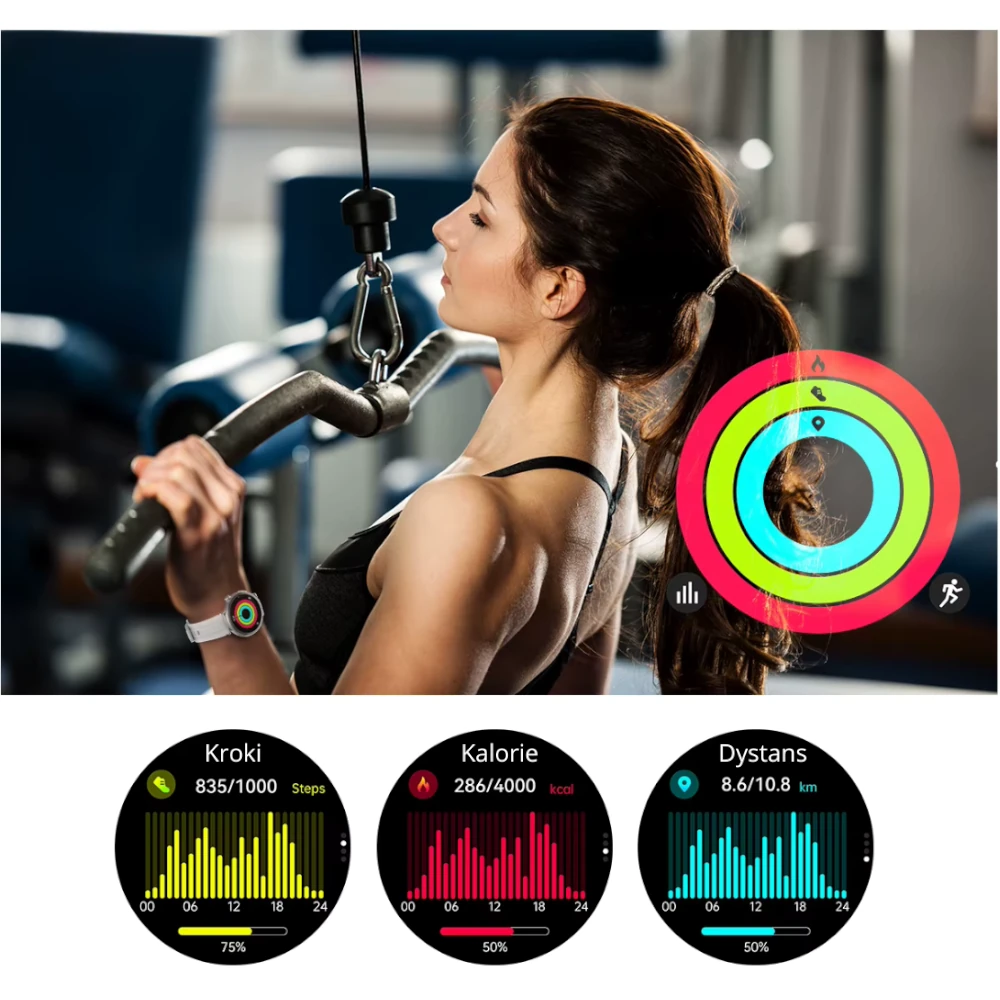 Zegarek damski różowy Exon Lumina sport i zdrowie