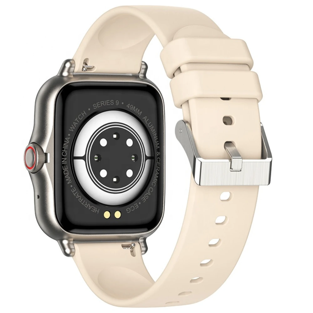 Elegancki beżowy pasek silikonowy 22 mm – idealny do zegarków Exon