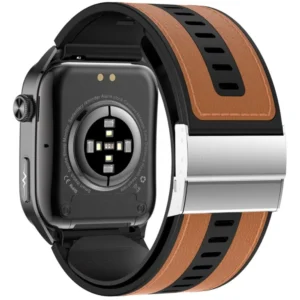 Pasek brązowy skórzany do Kardiowatchy z pompowanym paskiem 26 mm Exon