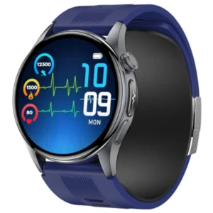 Kardiowatch Exon Alvio granatowy – widok tarczy z podsumowaniem aktywności