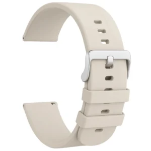 Pasek silikonowy Exon 22 mm – beżowy