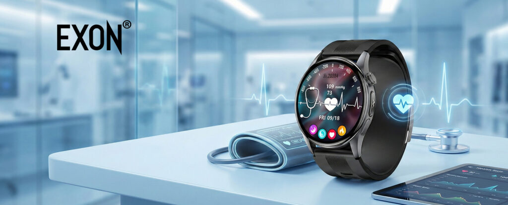 zdrowotne zegarki mierzące ciśnienie kardiowatche EXON