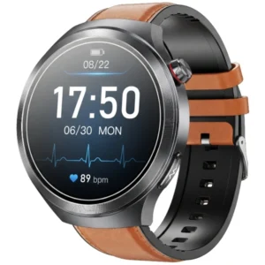 Kardiowatch Exon Vitalis brązowy pasek skórzano-silikonowy