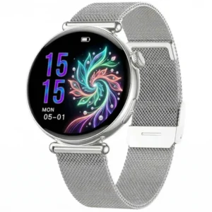 Smartwatch kobiecy Exon Lumina na srebrnej bransolecie