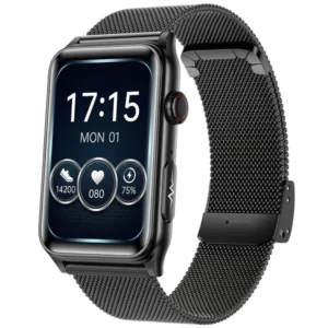 Zbliżenie na ekran kardiowatcha z pomiarem zdrowia