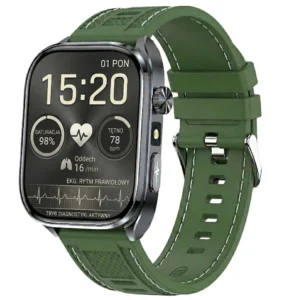 Kardiowatch z EKG EXON Vectra – zielony pasek premium
