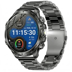 Smartwatch Exon Orbit Active – czarna stalowa bransoleta