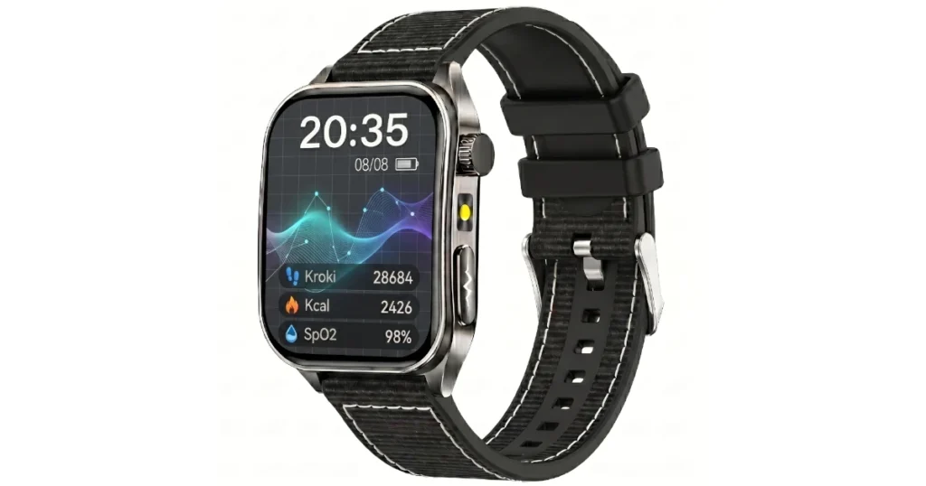 Kardiowatch Exon Orion z tarczą zdrowotną i funkcją rozmów Bluetooth