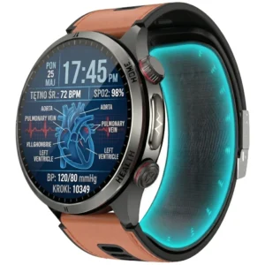 Kardiowatch z EKG EXON Aero – miodowy silikon premium