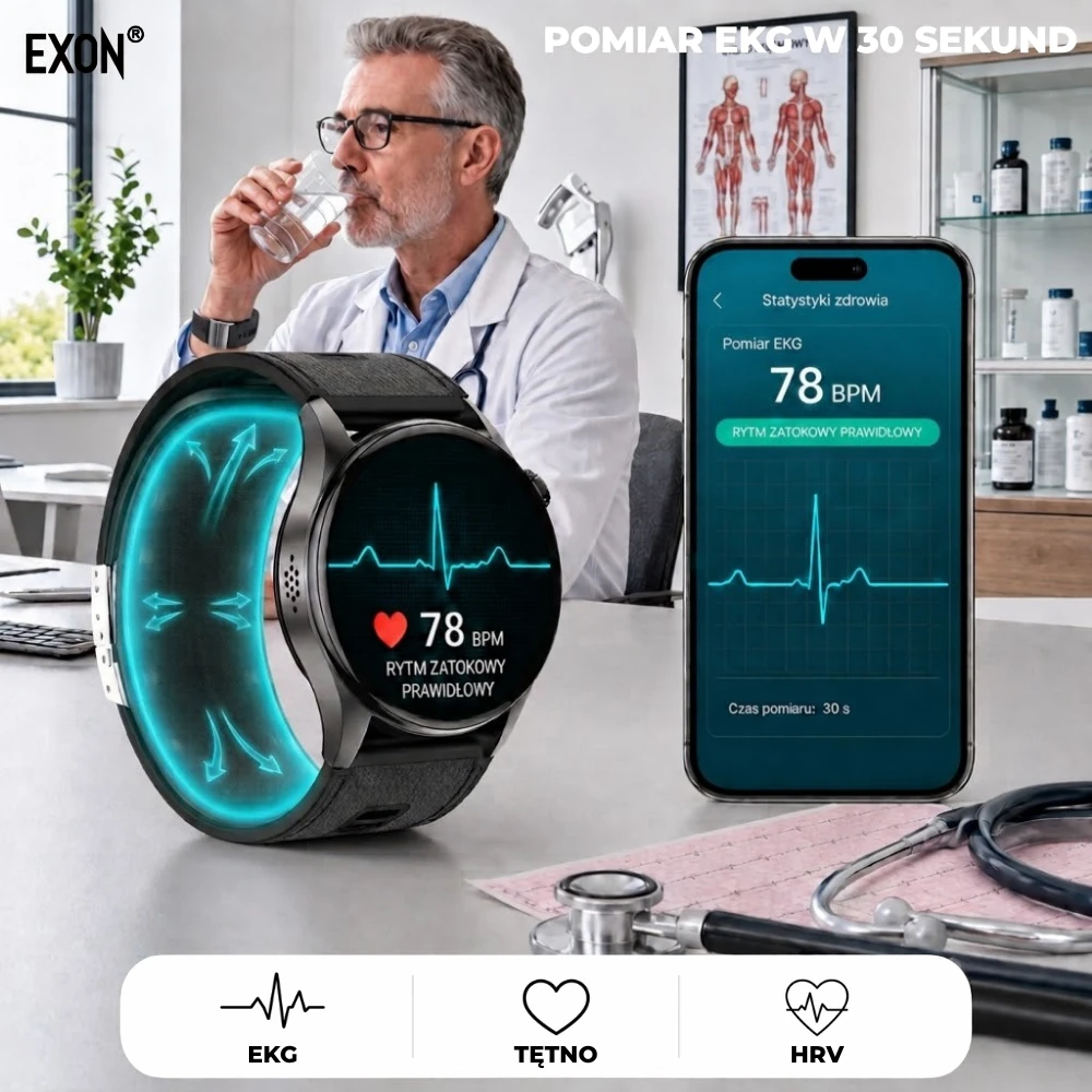 Kardiowatch EKG Exon Alvio z pomiarem pracy serca