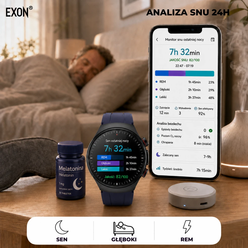 Monitoruj swój poziom wyspania z kardiowatchem Exon Corinex