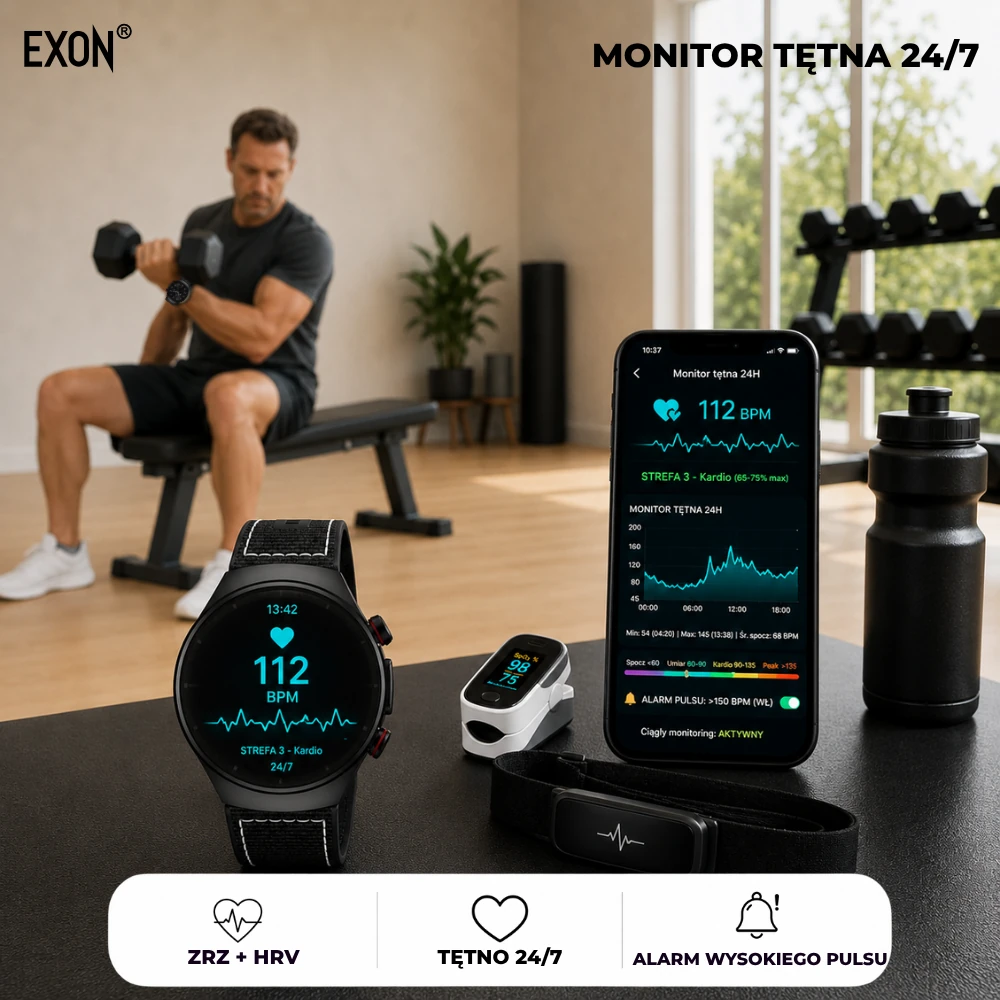 Kardiowatch Exon Corinex z automatycznym pomiarem pulsu