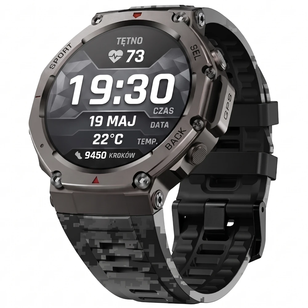 Smartwatch EXON Atlas GPS - moro pasek silikonowy