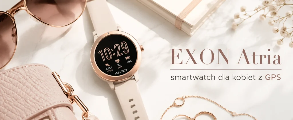 EXON atria smartwatch dla kobiet z GPS