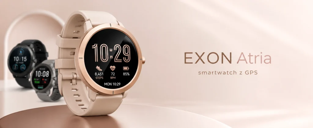 exon atria smartwatch z gps dla kobiet