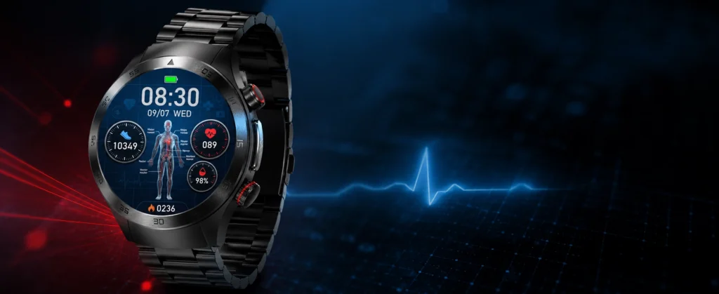 exon therapy smartwatch z terapią laserową i EKG