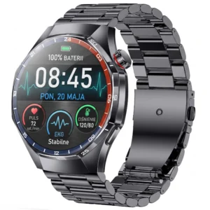 Damski Kardiowatch EKG EXON Vera w czarnej eleganckiej wersji